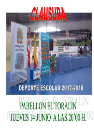 Clausura del Deporte Escolar 2017-2018