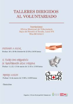 CARTEL TALLERES DIRIGIDOS AL VOLUNTARIADO