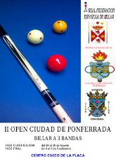 II Open Ciudad de Ponferrada Encina 2015 de Billar a 3 Bandas