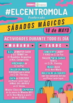 CARTEL ElCentroMola Sabados Magicos 18 Mayo