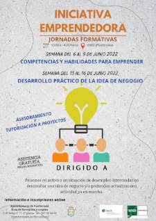 Cartel INICIATIVA EMPRENDEDORA p