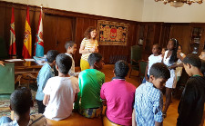 Visita al Ayuntamiento de los niños saharauis 12/07/2018