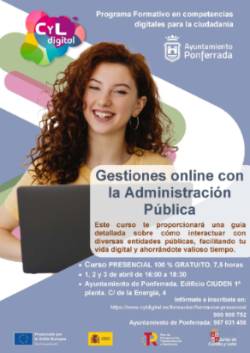 Ponferrada Gestiones online abril - gestiones con la administración pública