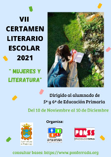 Cartel concurso literario mujer 2021