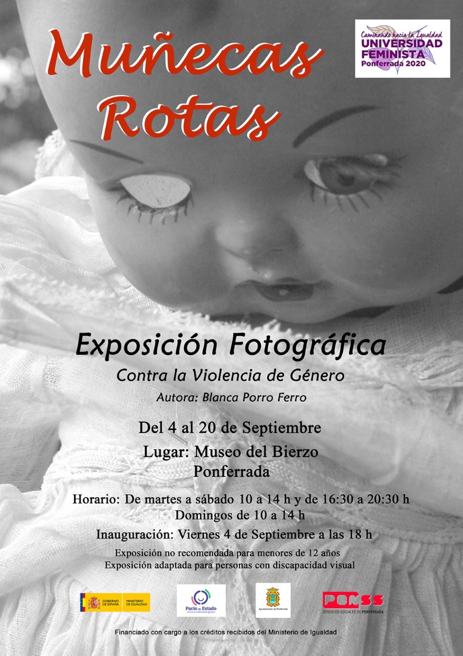 Exposicion fotografica Munecas Rotas contra la Violencia de Genero Ayuntamiento de Ponferrada